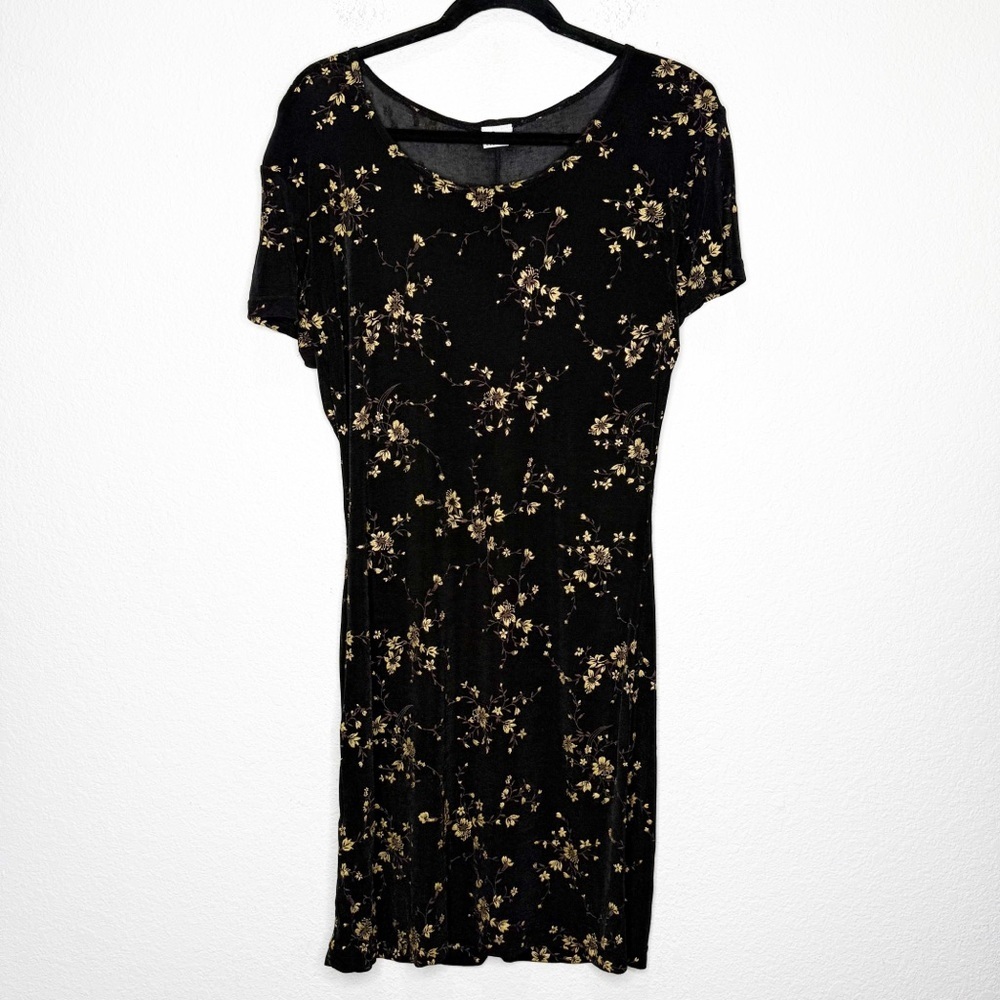 Y2K Sheer Asian Inspired Floral Print Mini Dress Whimsigoth Witchy